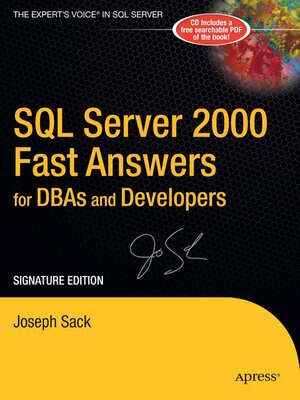 cover image of SQL Server 2000 Fast Answers for DBAs and Developers, Signature Edition
